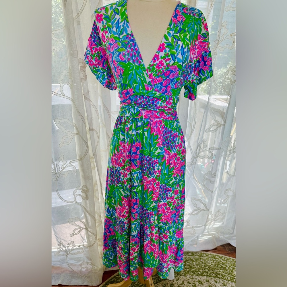 Lilly Pulitzer Juliet ruffle sleeve in Cherry on Top